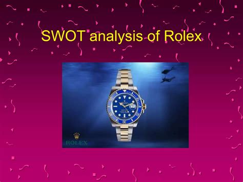 rolex marketing plan|swot analysis of rolex.